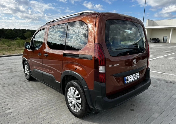 Peugeot Rifter cena 72000 przebieg: 93983, rok produkcji 2020 z Żabno małe 379